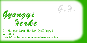 gyongyi herke business card